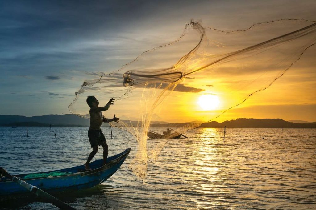 Fisherman swap petrol motors for electric engines